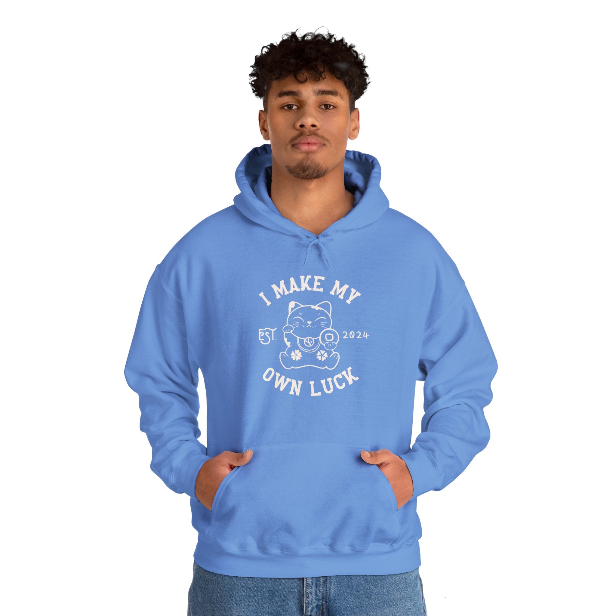 I Make My Own Luck Unisex Heavy Blend Hooded Sweatshirt The Happery