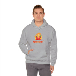 Neurospicy Flaming Peppers Unisex Heavy Blend Hooded Sweatshirt Hoodie