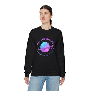 Making Space For a World of Possibilities Unisex Heavy Blend Crewneck Sweatshirt