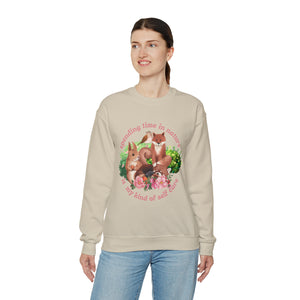 Nature is My Self Care Vintage Retro Style Unisex Heavy Blend Crewneck Sweatshirt (Fauna)