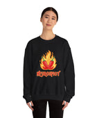 Neurospicy Flaming Peppers Unisex Heavy Blend Crewneck Sweatshirt