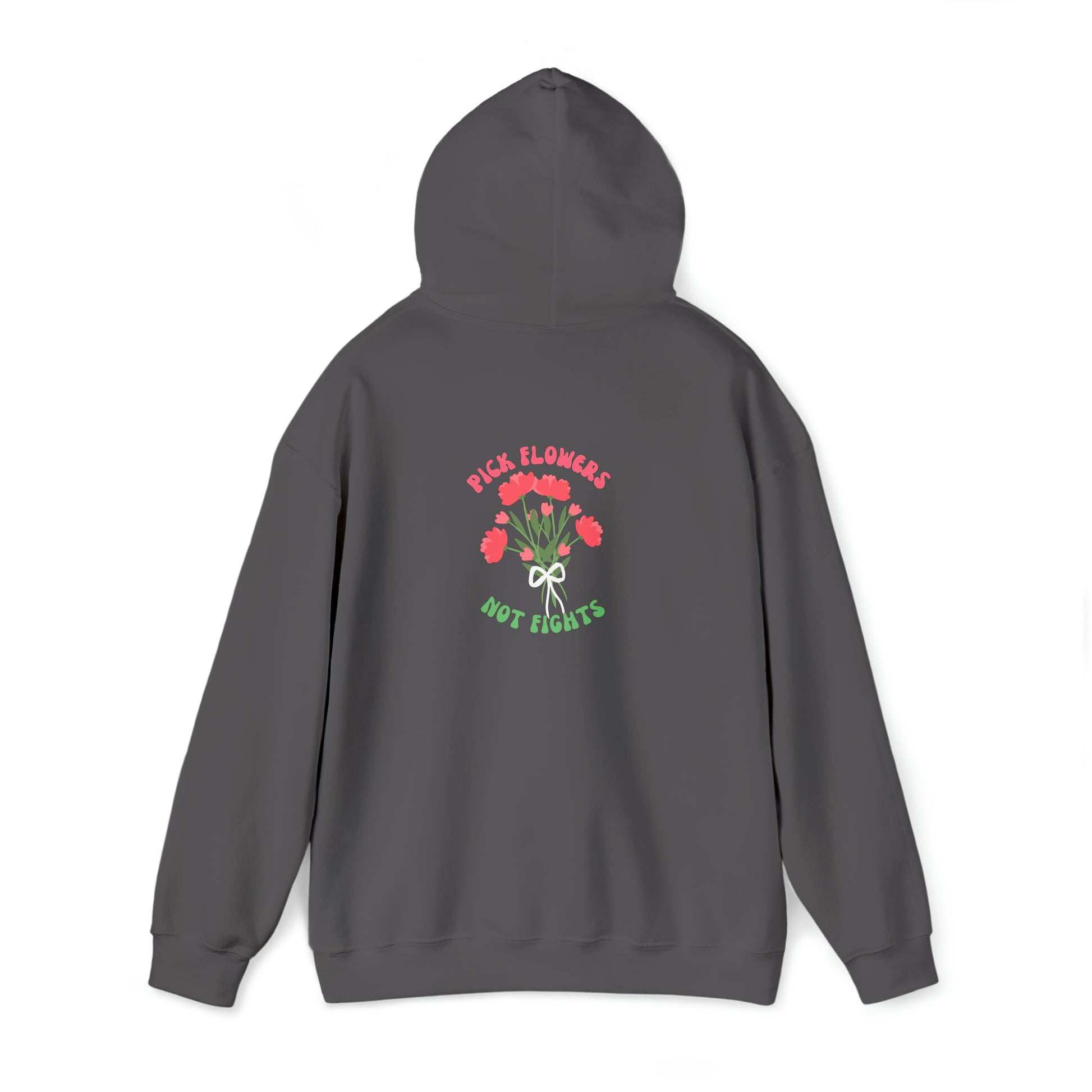 Pick Flowers Not Fights (Modern) Unisex Heavy Blend Hooded Sweatshirt