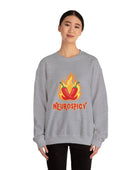 Neurospicy Flaming Peppers Unisex Heavy Blend Crewneck Sweatshirt