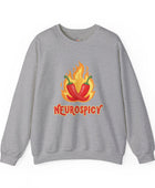 Neurospicy Flaming Peppers Unisex Heavy Blend Crewneck Sweatshirt