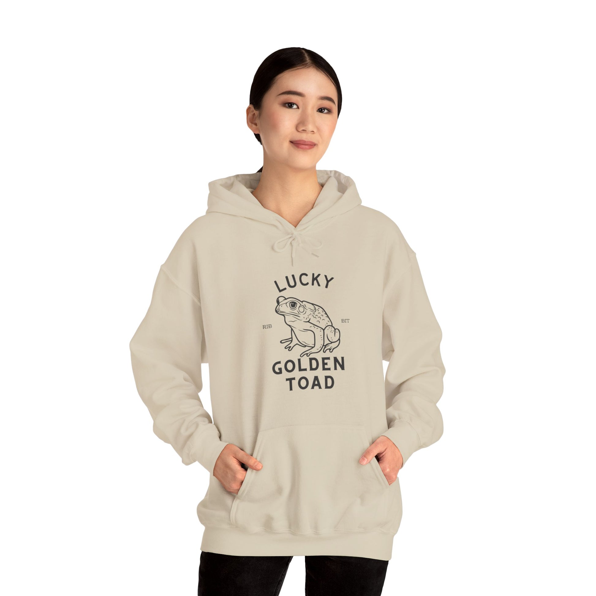 Lucky Golden Toad Unisex Heavy Blend Hooded Sweatshirt