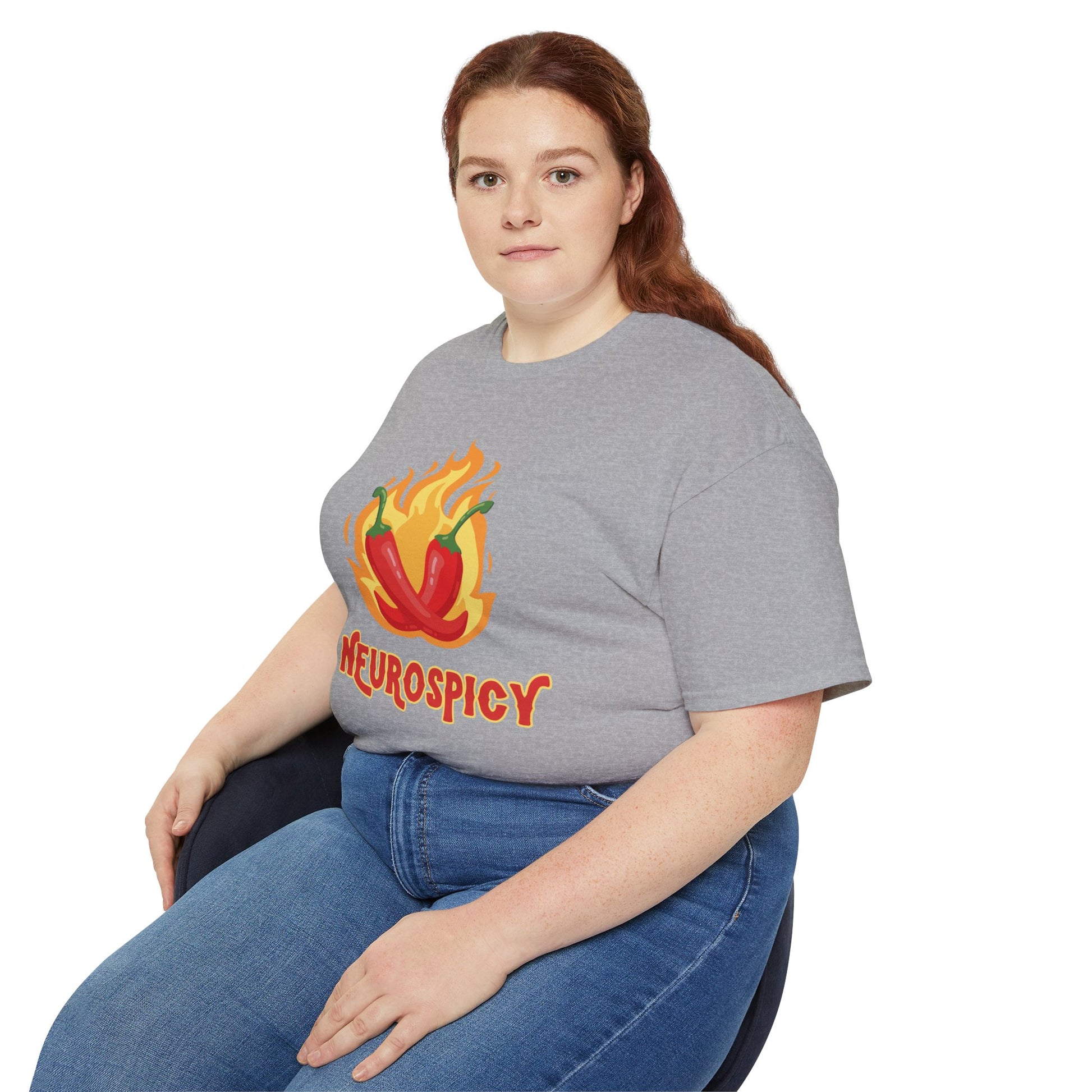 Neurospicy Flaming Peppers Unisex Ultra Cotton Tee