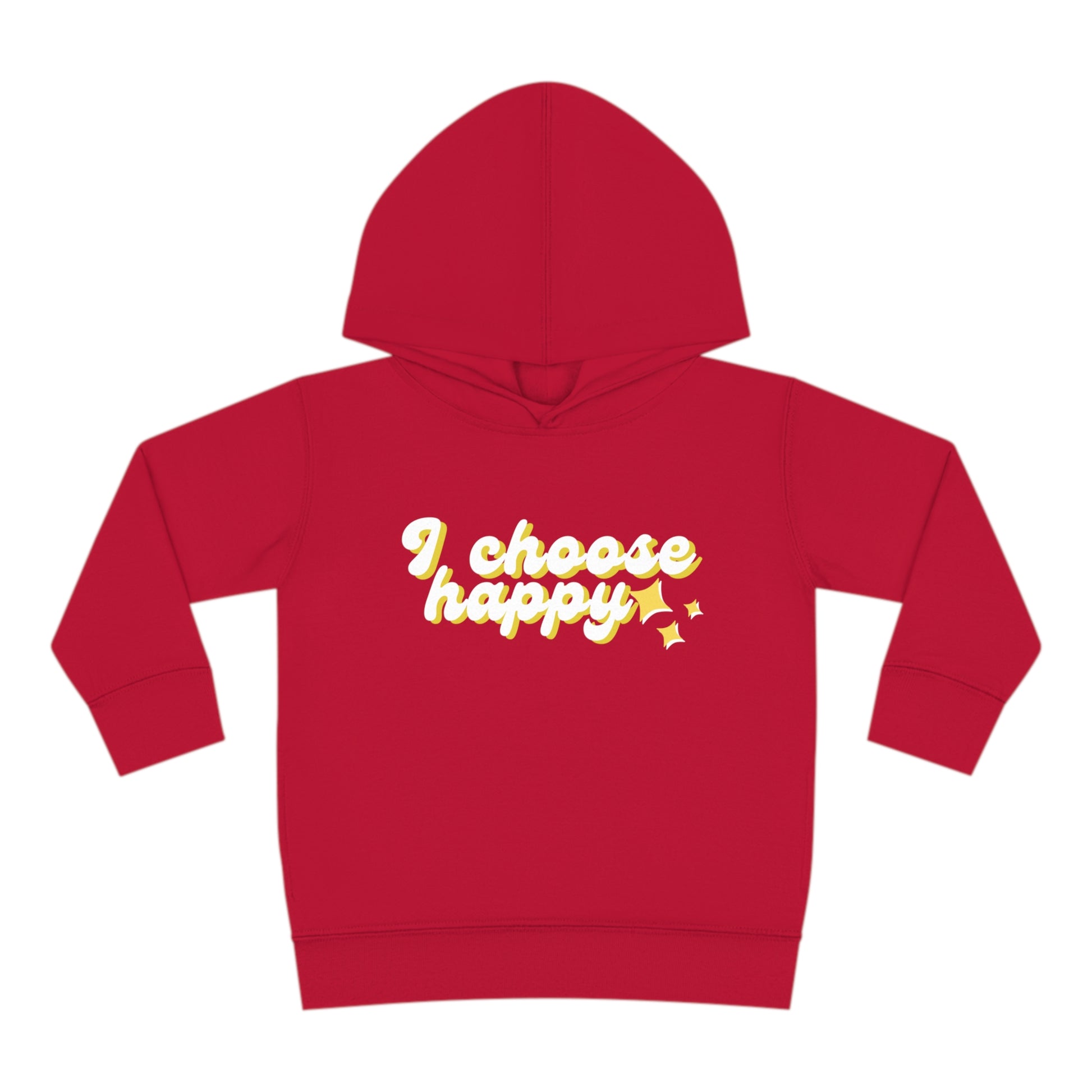 I Choose Happy Toddler Pullover Fleece Hoodie