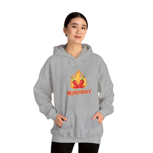 Neurospicy Flaming Peppers Unisex Heavy Blend Hooded Sweatshirt Hoodie