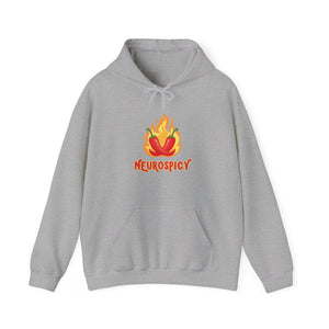 Neurospicy Flaming Peppers Unisex Heavy Blend Hooded Sweatshirt Hoodie