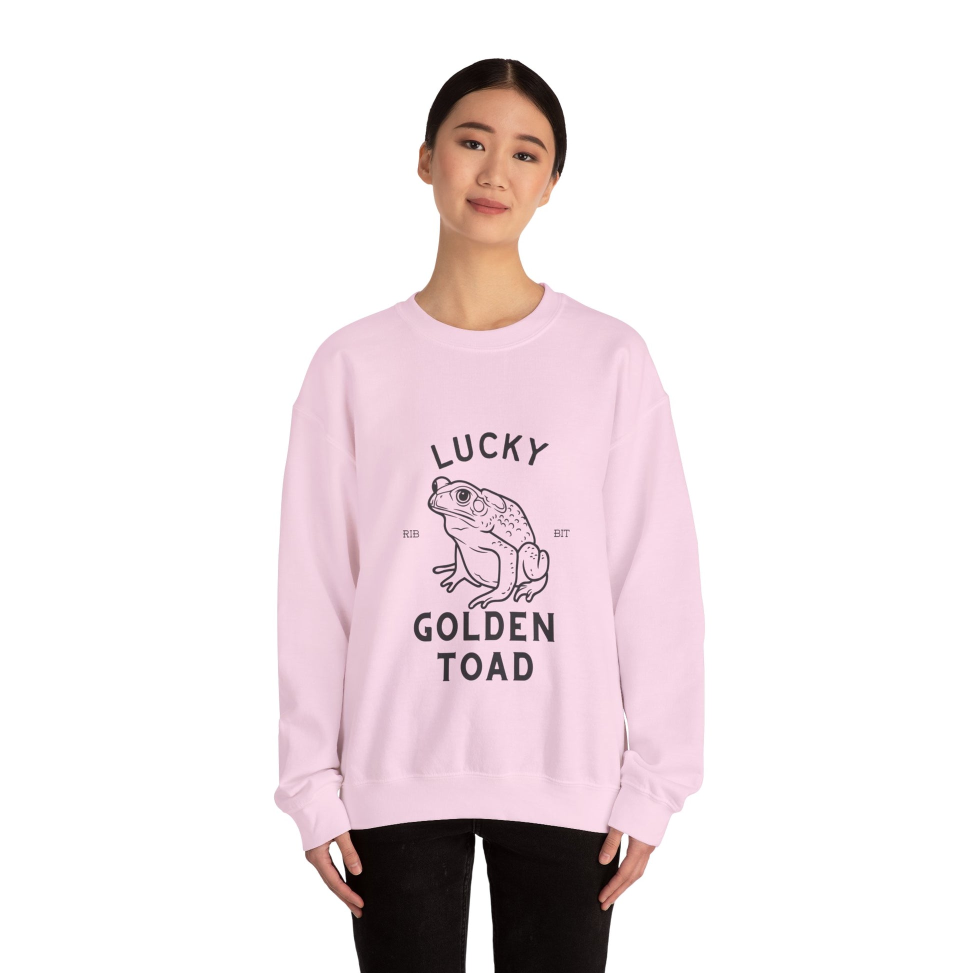 Lucky Golden Toad Unisex Heavy Blend Crewneck Sweatshirt