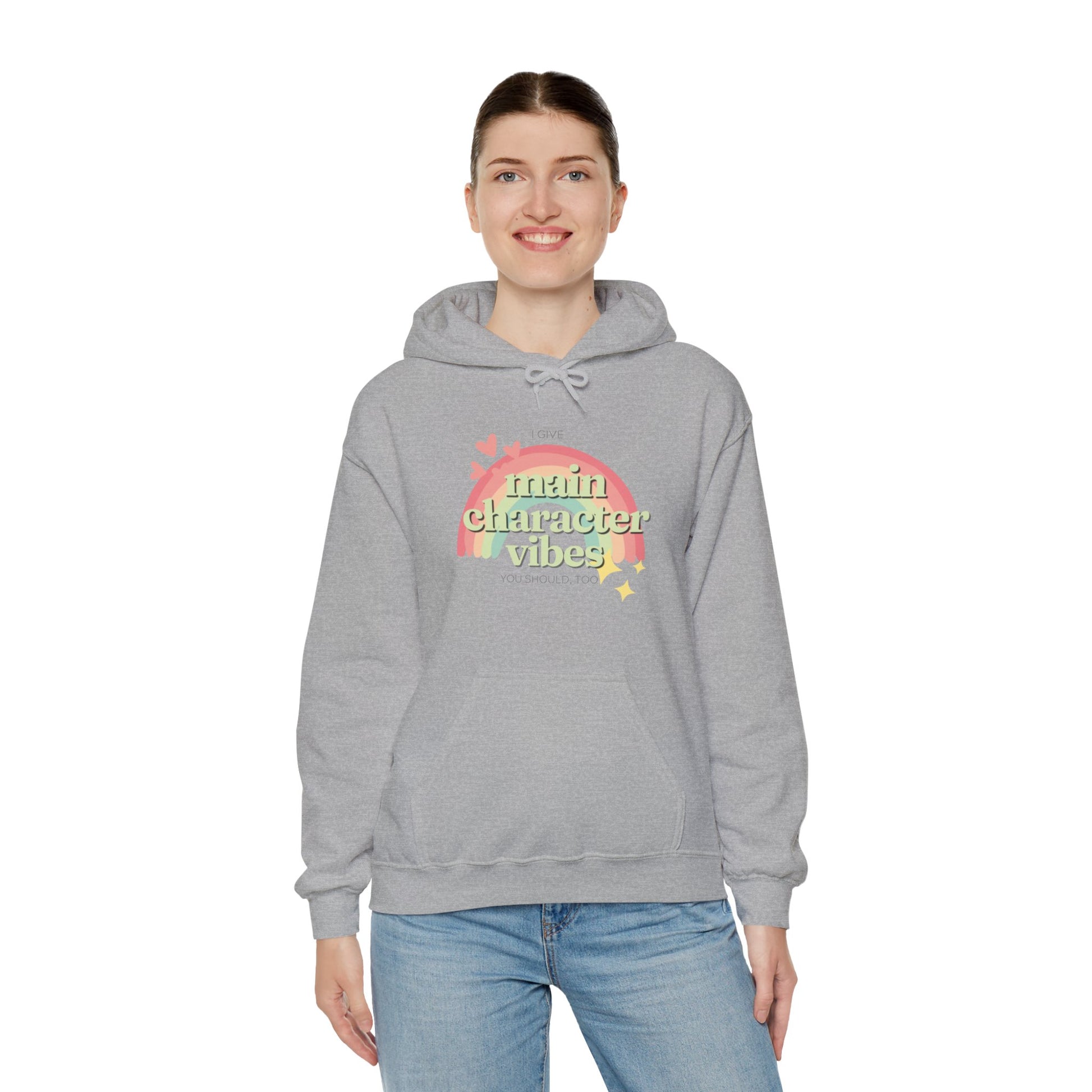 Main Character Vibes Unisex Heavy Blend Hooded Sweatshirt