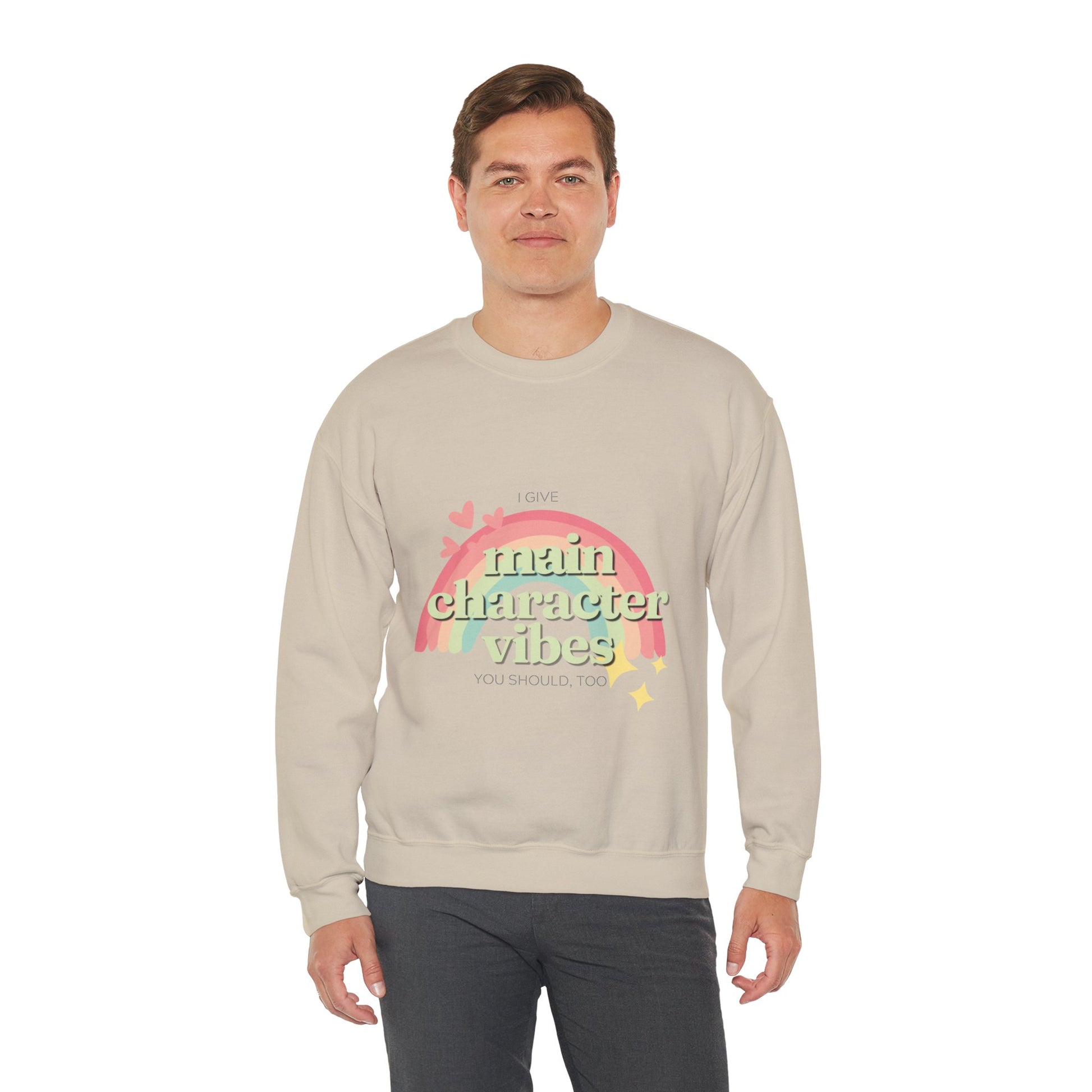 Main Character Vibes Unisex Heavy Blend Crewneck Sweatshirt