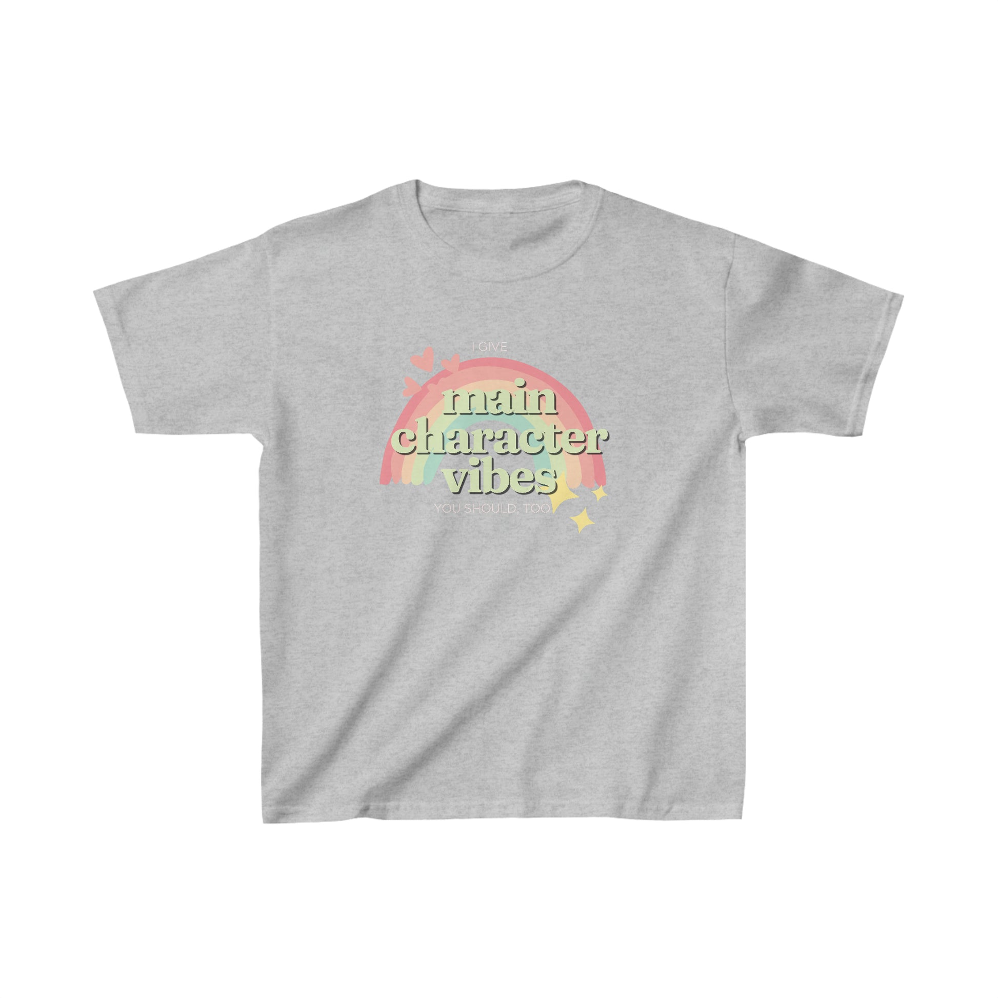 Kids Main Character Vibes Heavy Cotton Tee