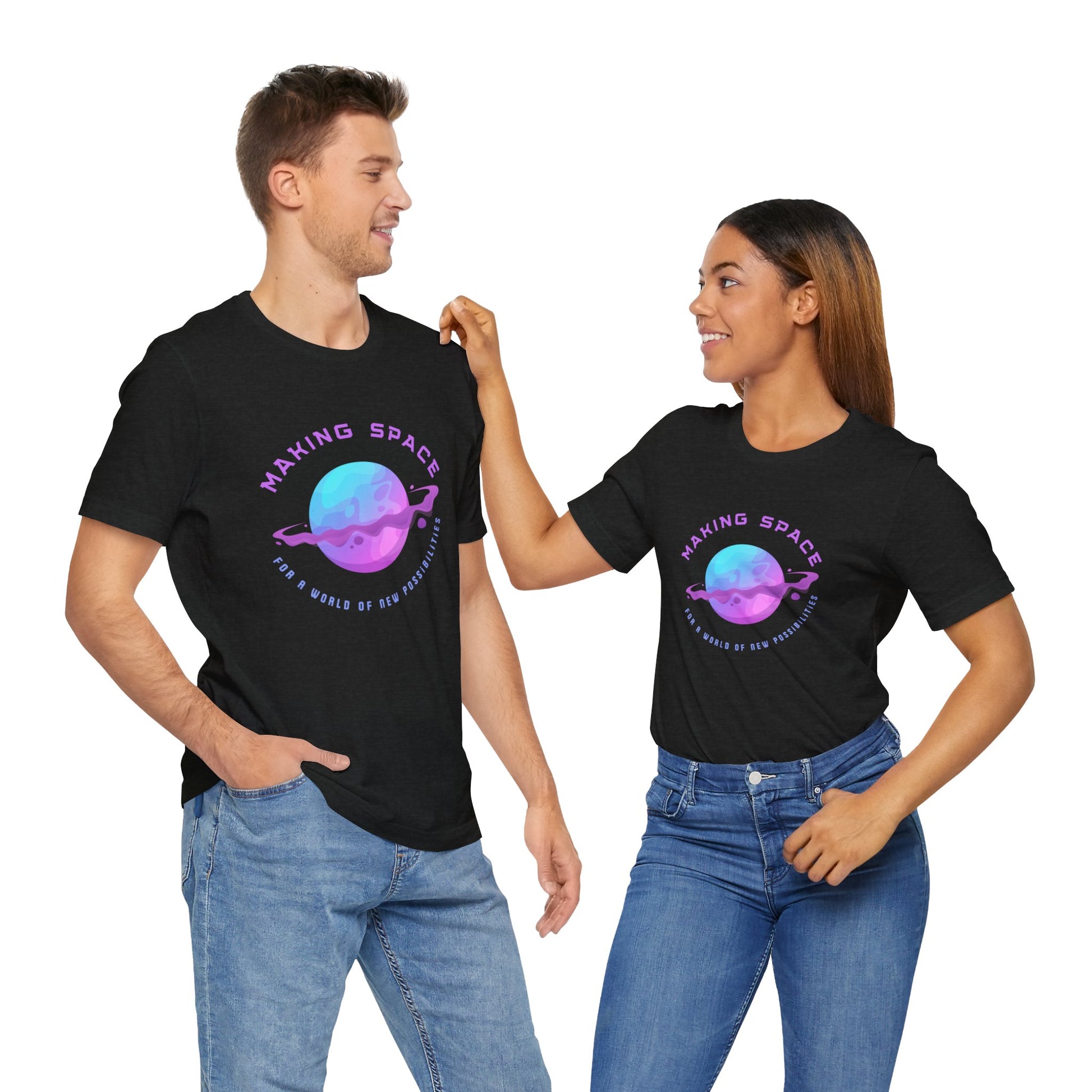 Making Space for New Possibilities Vegan Organic Unisex T-shirt