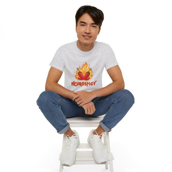 Neurospicy Flaming Peppers Unisex Ultra Cotton Tee