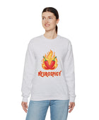 Neurospicy Flaming Peppers Unisex Heavy Blend Crewneck Sweatshirt