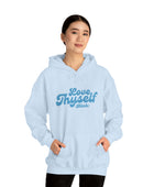 Love Thyself Trendy Minimalist Typography Unisex Heavy Blend Hooded Sweatshirt Hoodie