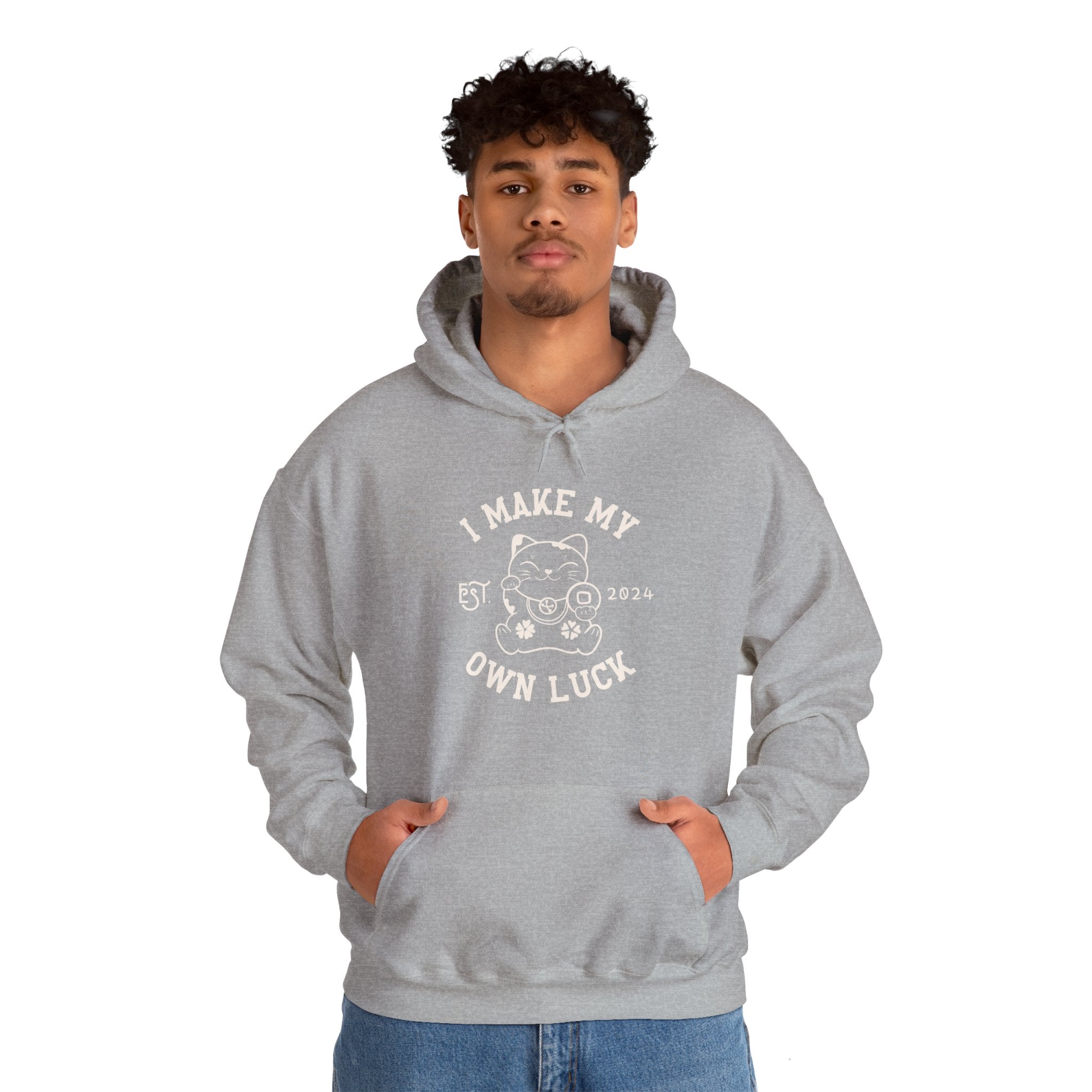 I Make My Own Luck Unisex Heavy Blend Hooded Sweatshirt The Happery