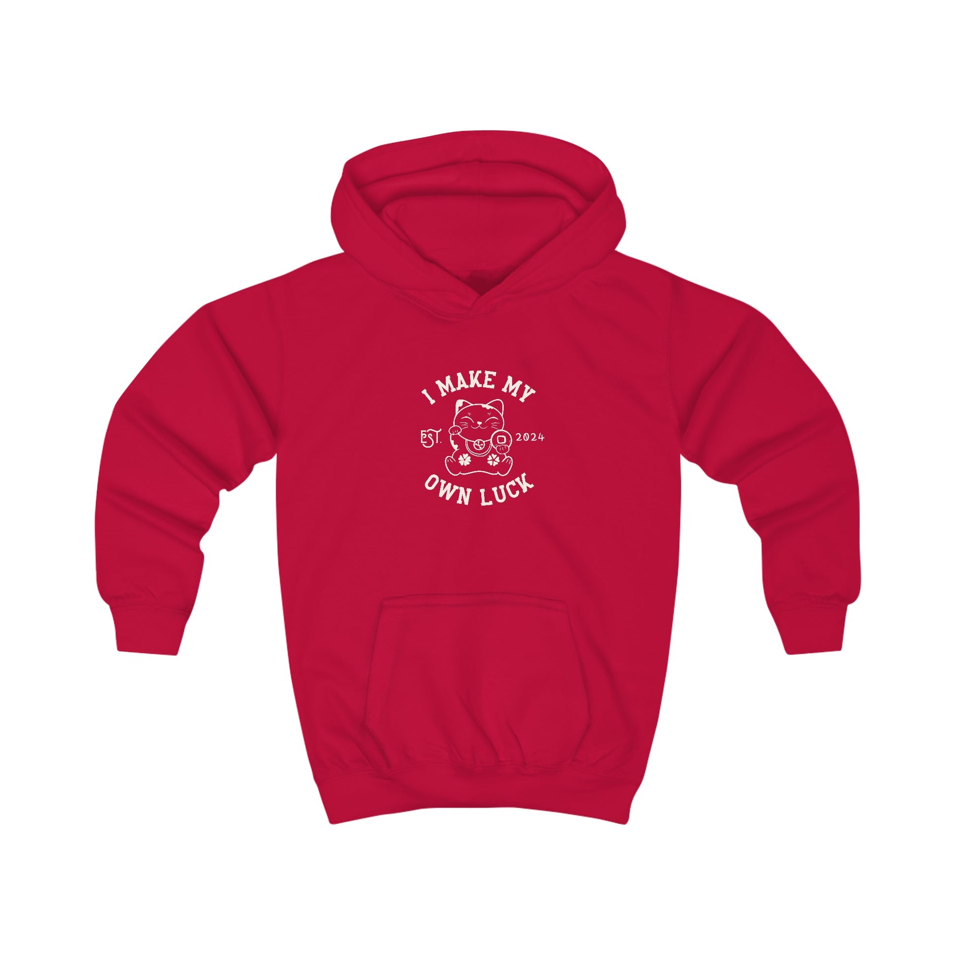 I Make My Own Luck Kids Hooded Sweatshirt