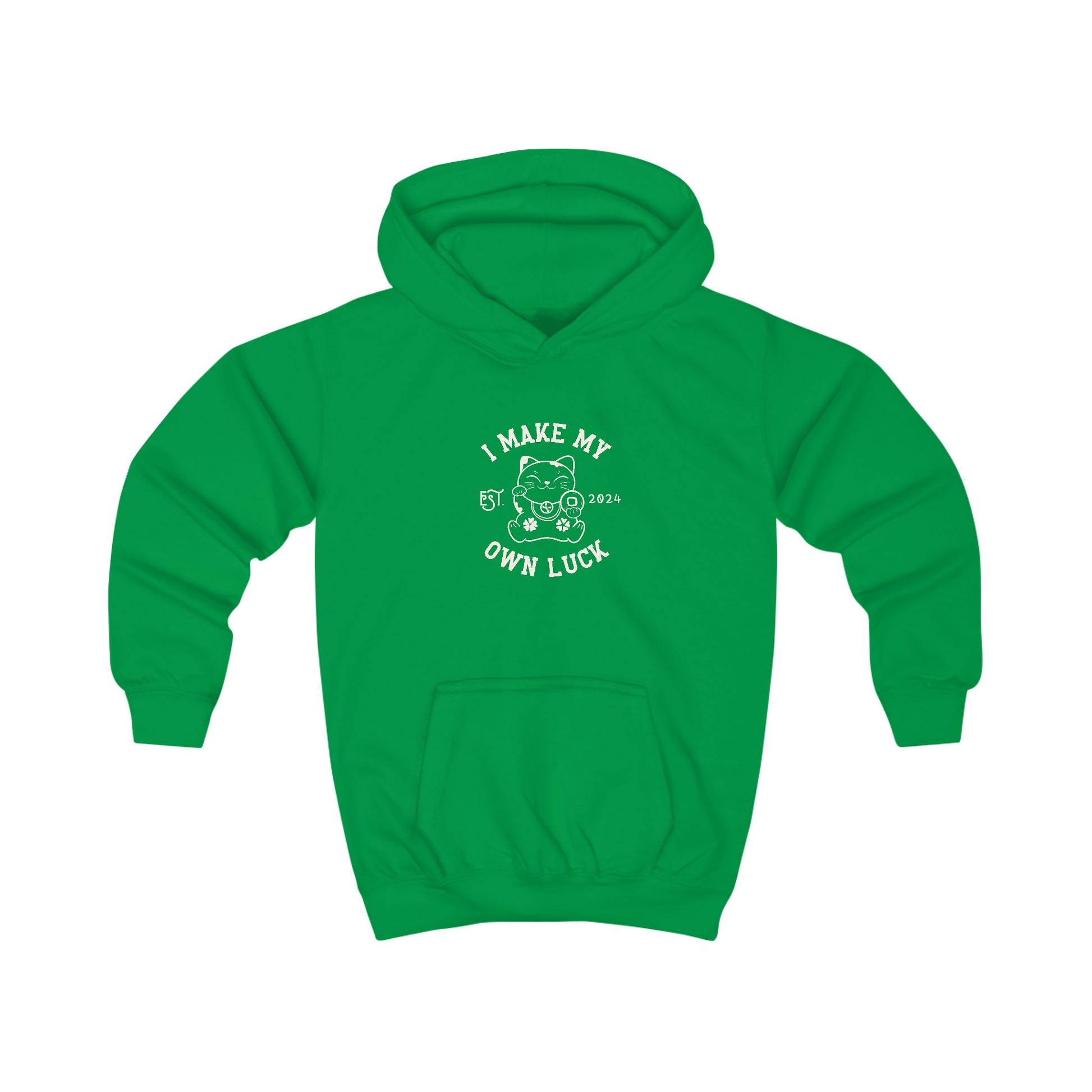 I Make My Own Luck Kids Hooded Sweatshirt