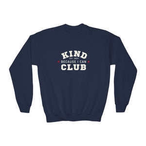 Kind Because I Can Youth Crewneck Sweatshirt