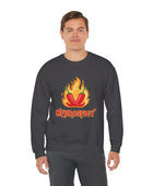 Neurospicy Flaming Peppers Unisex Heavy Blend Crewneck Sweatshirt