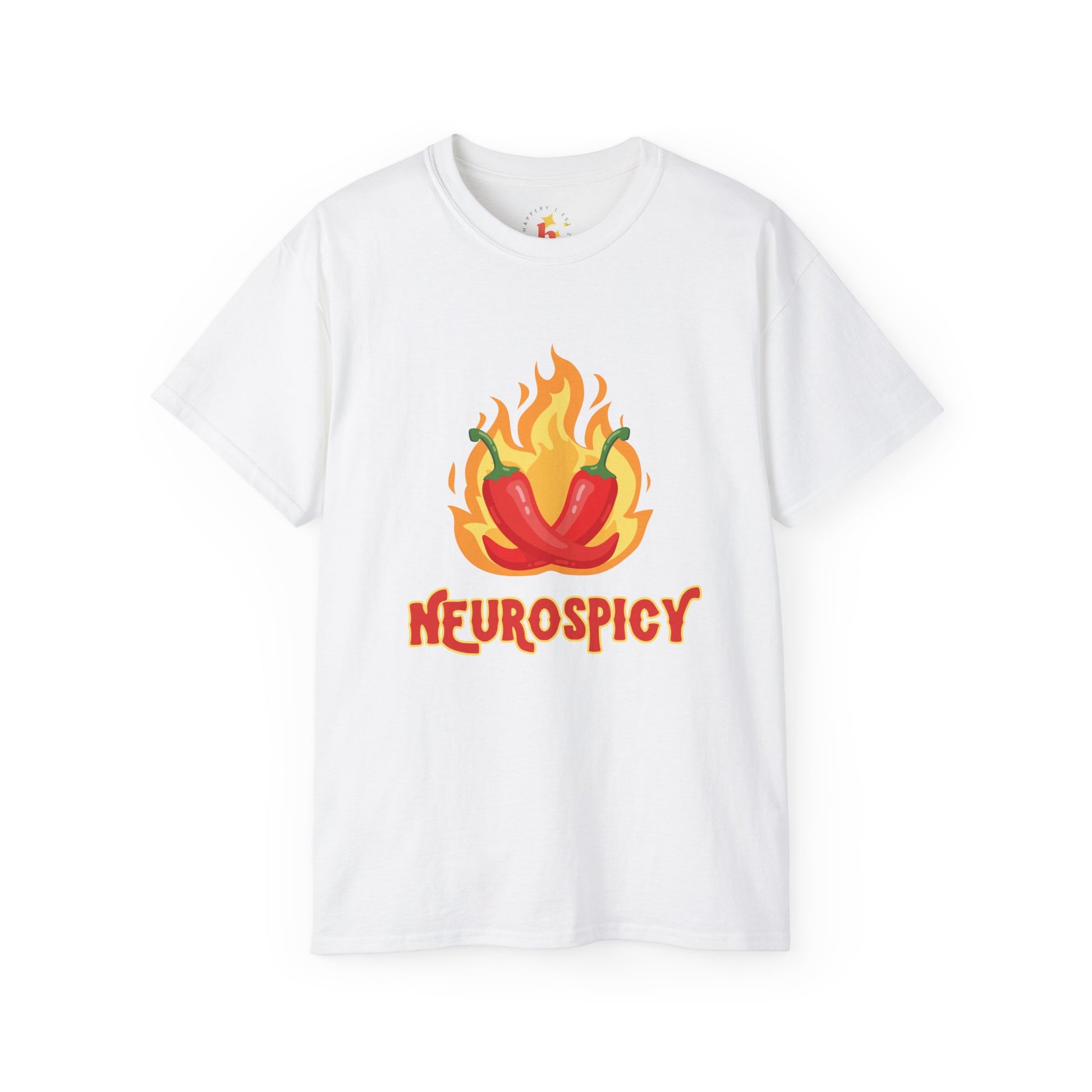 Neurospicy Flaming Peppers Unisex Ultra Cotton Tee