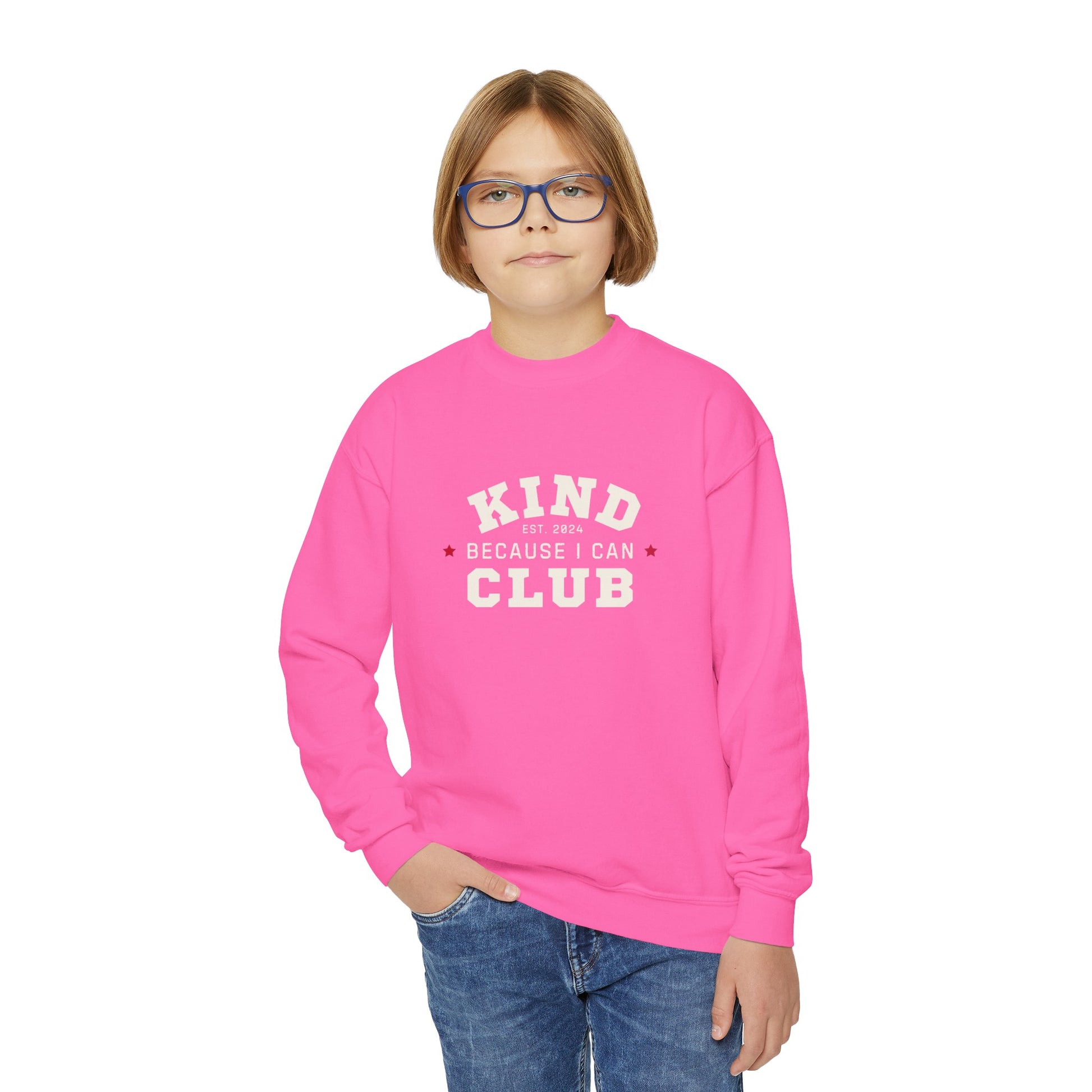 Kind Because I Can Youth Crewneck Sweatshirt