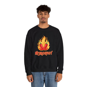 Neurospicy Flaming Peppers Unisex Heavy Blend Crewneck Sweatshirt