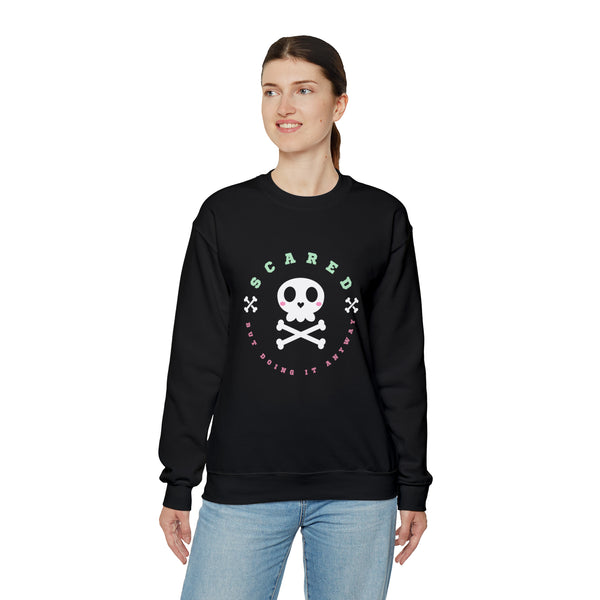 Scared But Doing It Anyway Unisex Heavy Blend Crewneck Sweatshirt