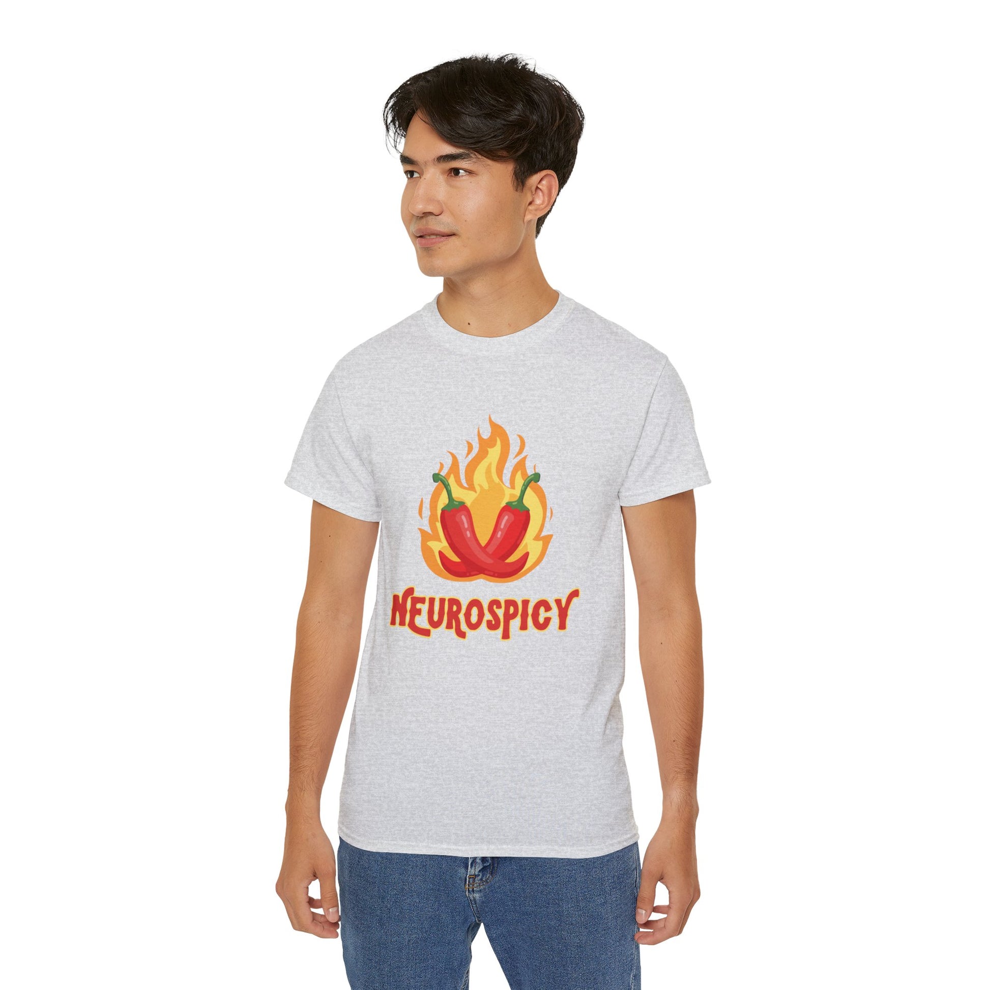 Neurospicy Flaming Peppers Unisex Ultra Cotton Tee