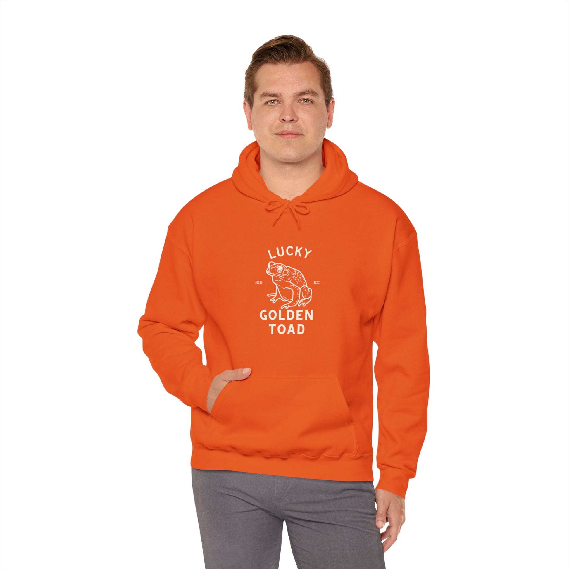 Lucky Golden Toad Unisex Heavy Blend Hooded Sweatshirt