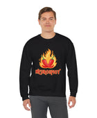 Neurospicy Flaming Peppers Unisex Heavy Blend Crewneck Sweatshirt