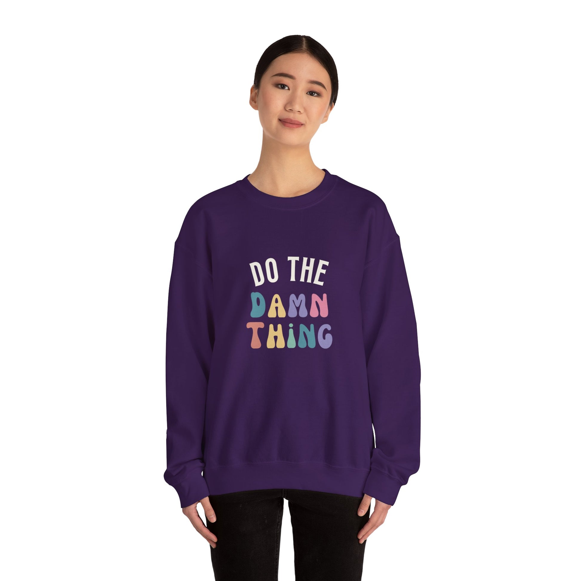 Do the Damn Thing Unisex Heavy Blend Crewneck Sweatshirt