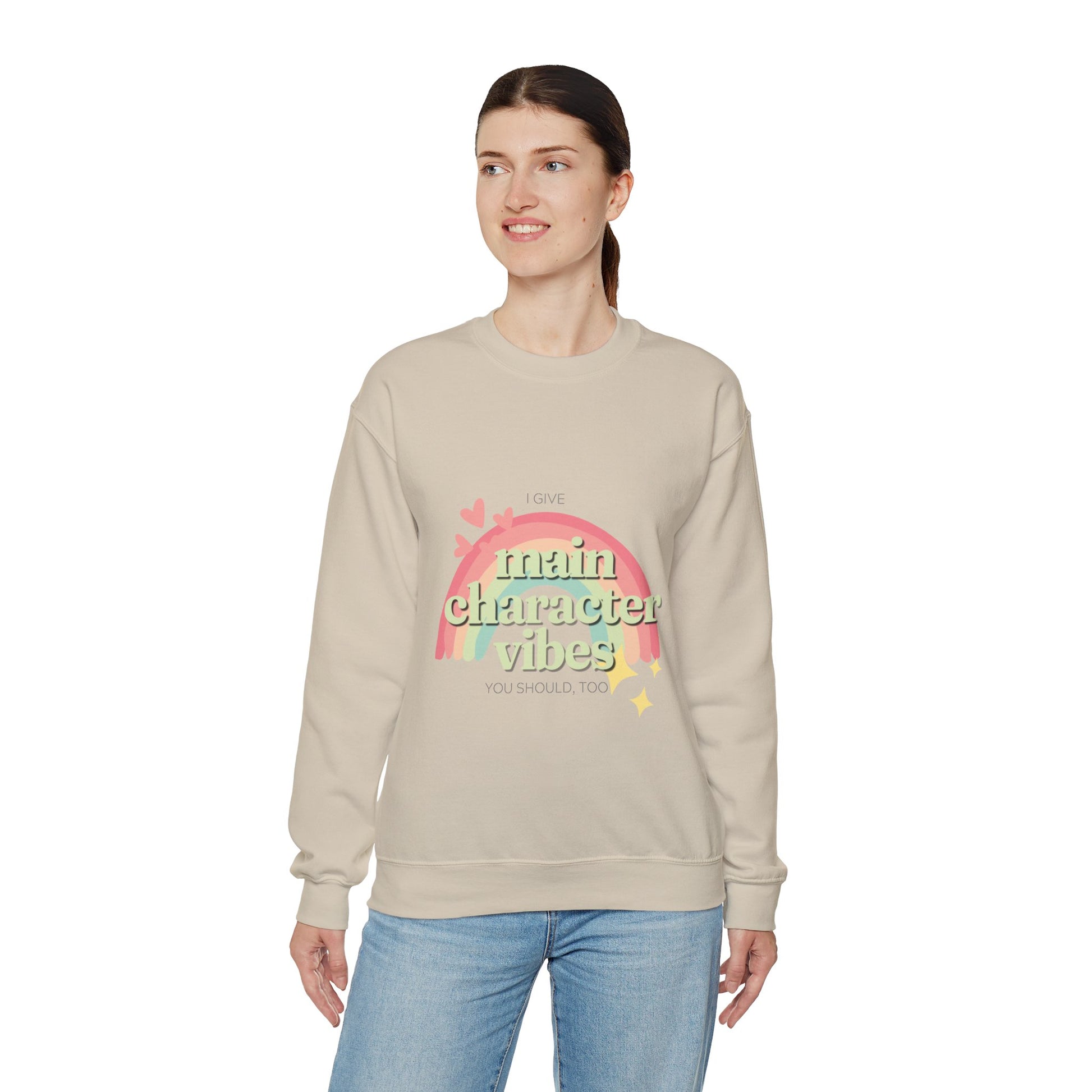 Main Character Vibes Unisex Heavy Blend Crewneck Sweatshirt