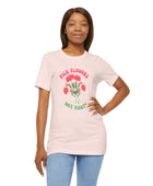 Pick Flowers Not Fights (Modern) Unisex Tee Shirt - Certified Organic & Vegan