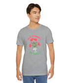 Pick Flowers Not Fights (Modern) Unisex Tee Shirt - Certified Organic & Vegan