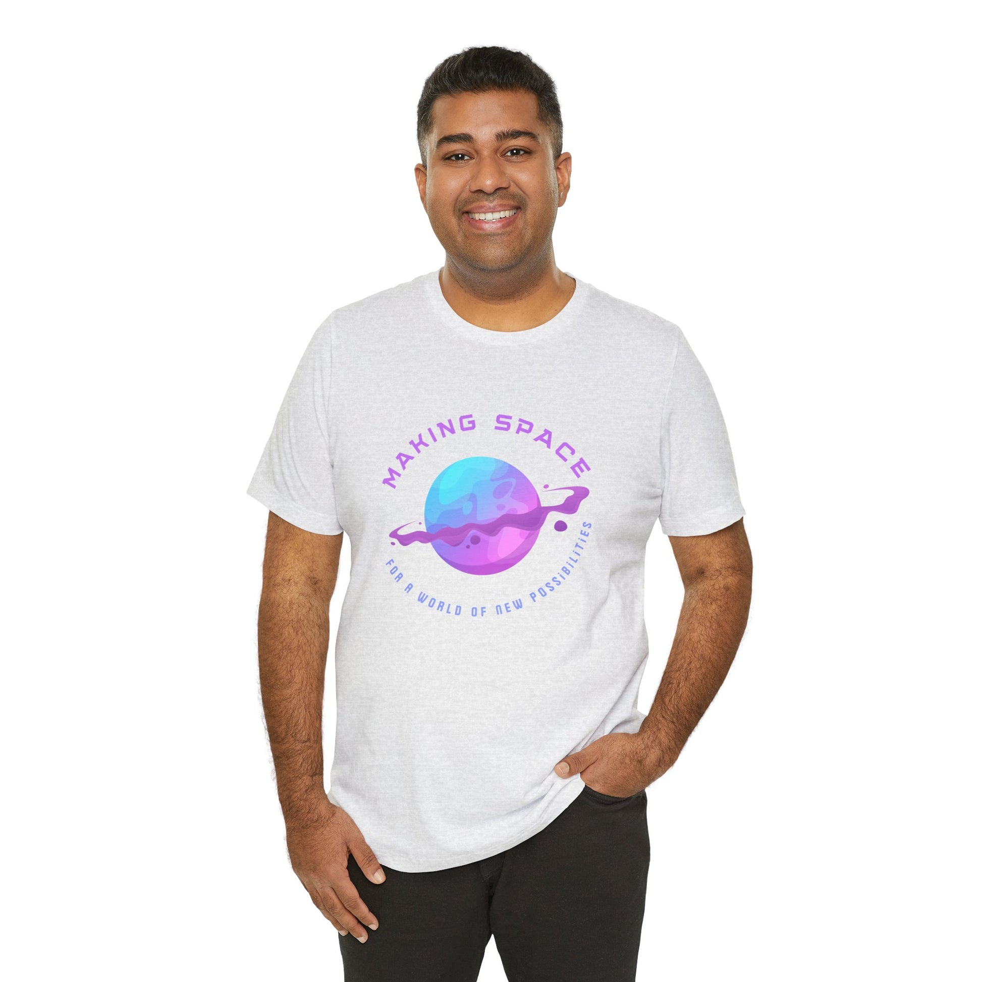 Making Space for New Possibilities Vegan Organic Unisex T-shirt