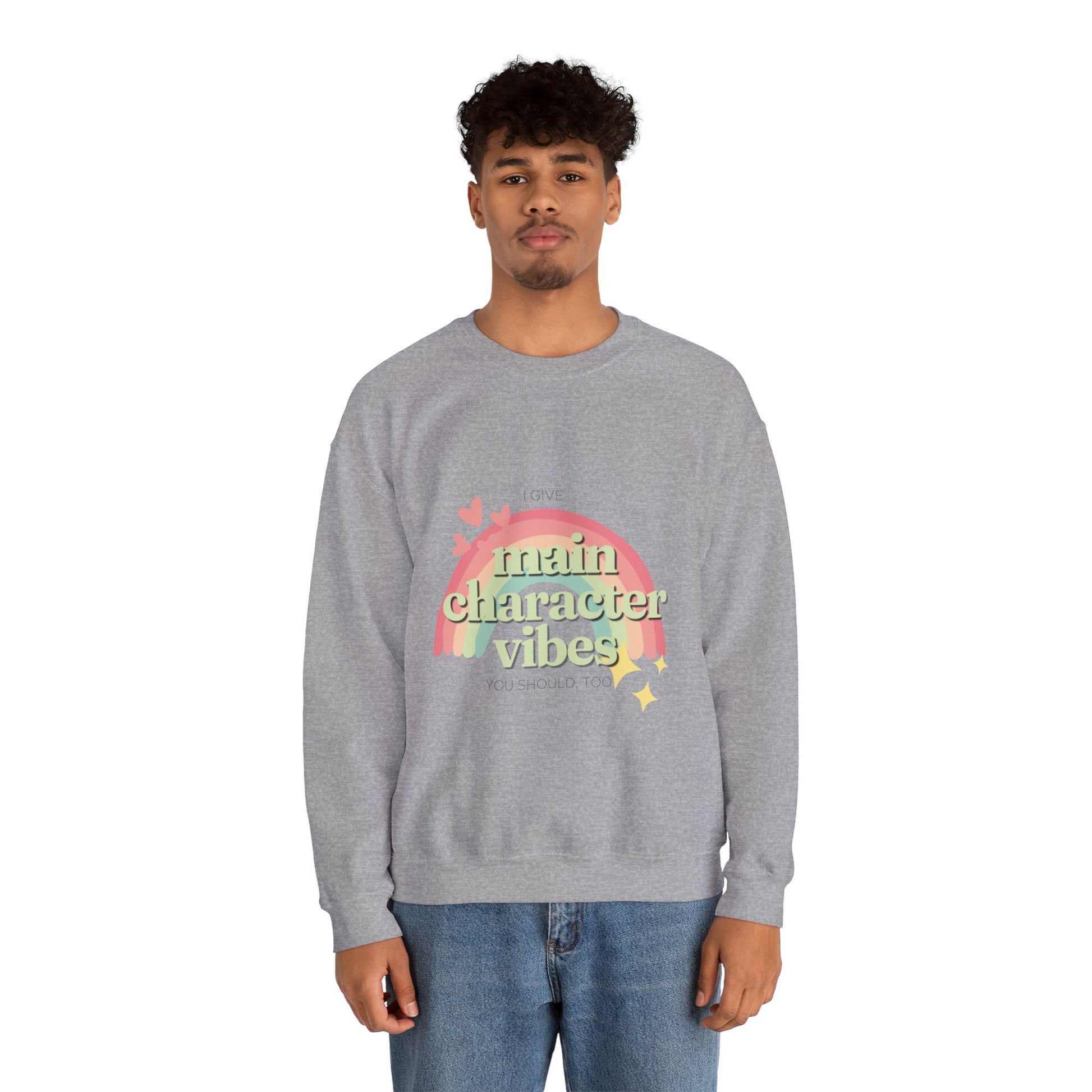 Main Character Vibes Unisex Heavy Blend Crewneck Sweatshirt