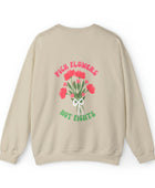 Pick Flowers Not Fights (Modern) Unisex Heavy Blend Crewneck Sweatshirt