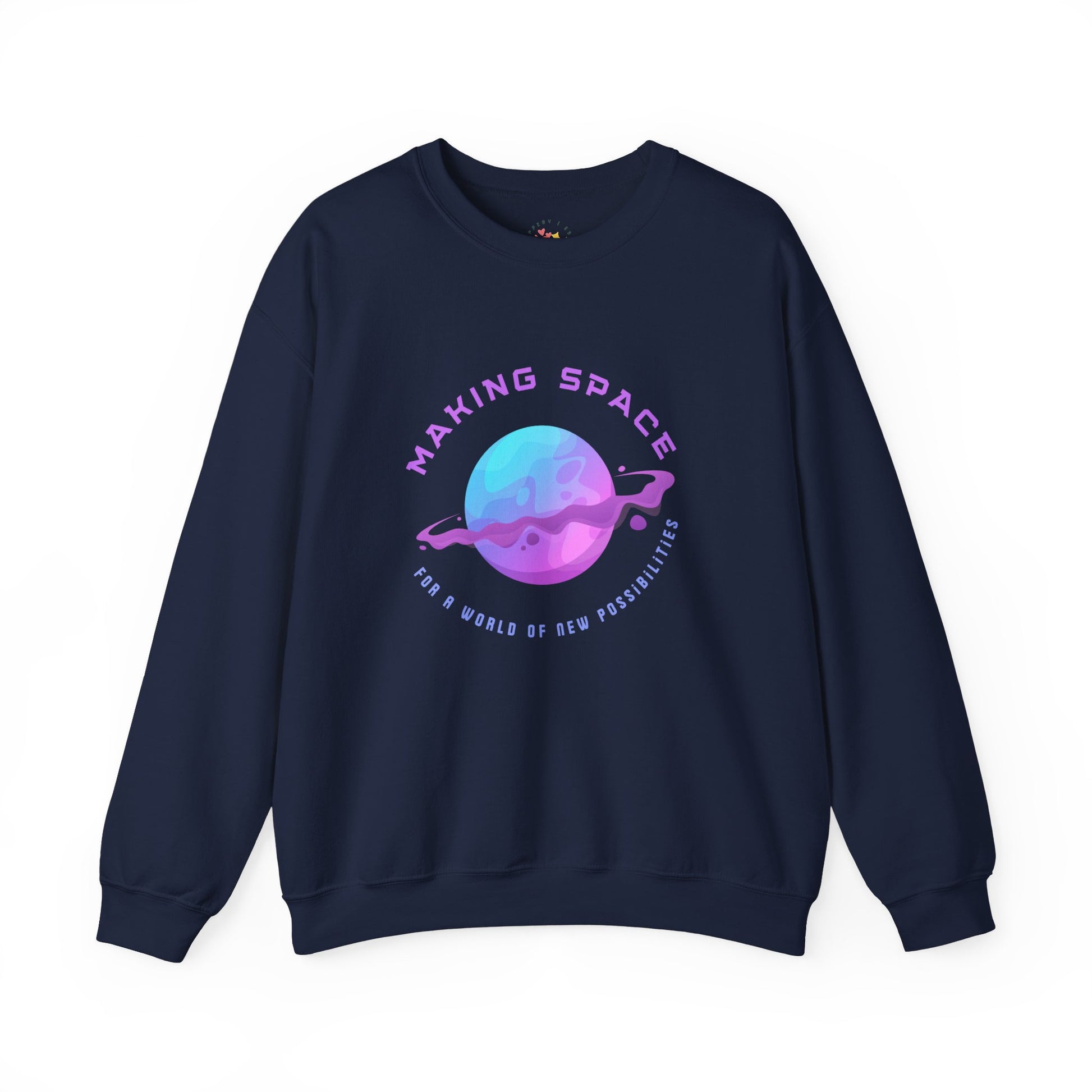 Making Space For a World of Possibilities Unisex Heavy Blend Crewneck Sweatshirt