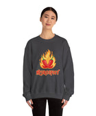 Neurospicy Flaming Peppers Unisex Heavy Blend Crewneck Sweatshirt