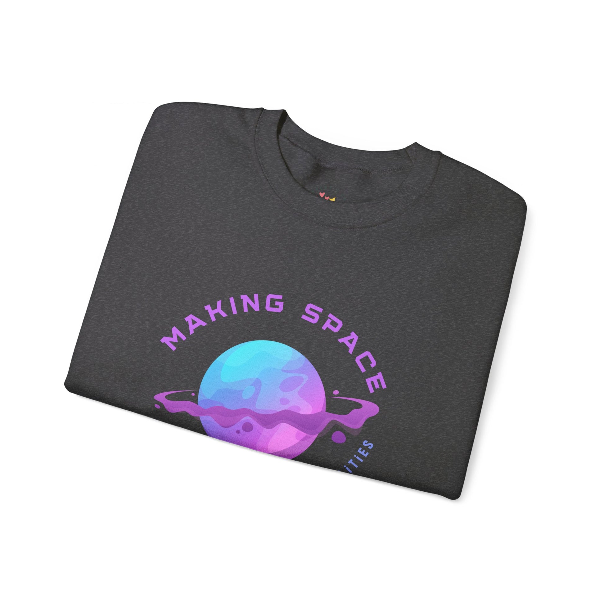 Making Space For a World of Possibilities Unisex Heavy Blend Crewneck Sweatshirt