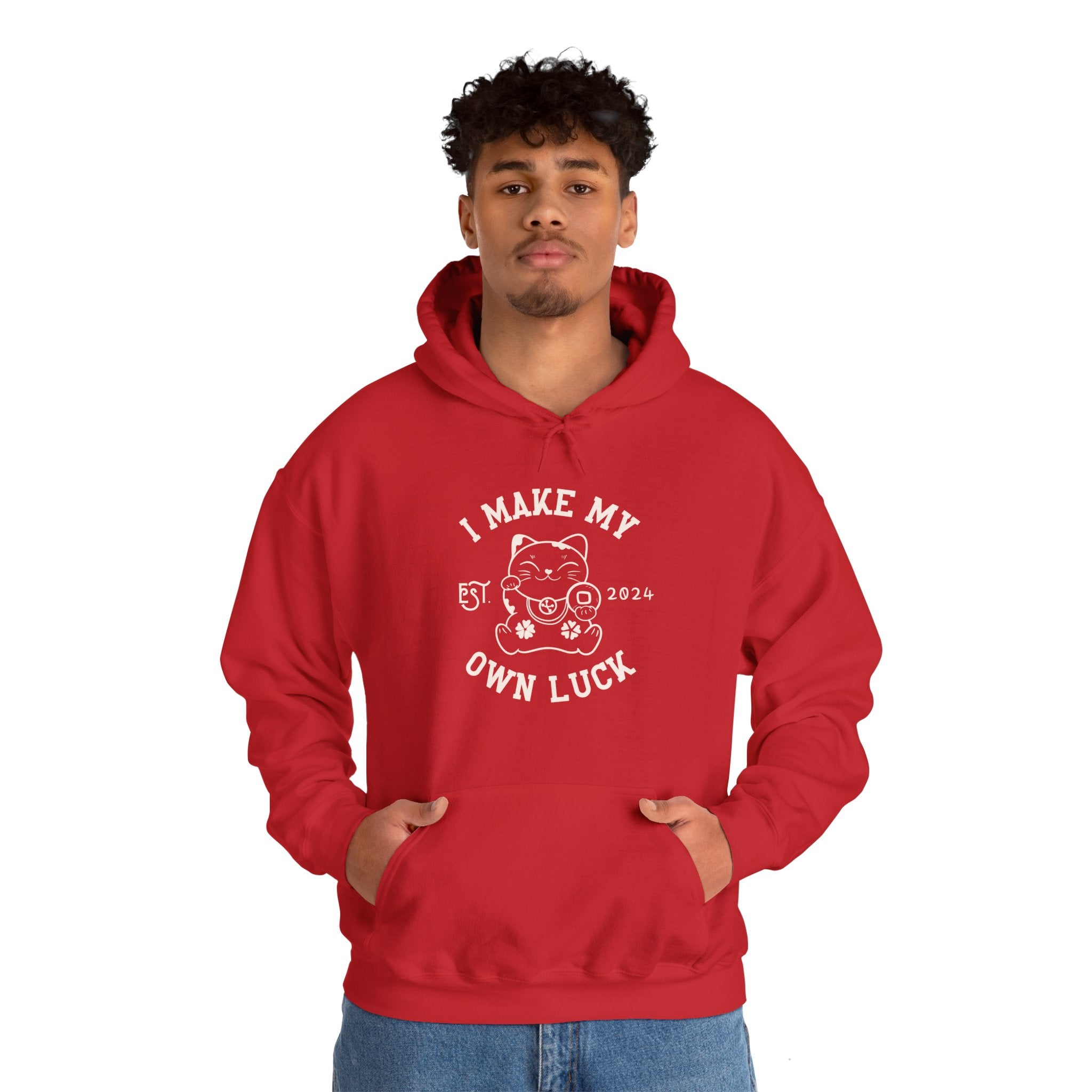 I Make My Own Luck Unisex Heavy Blend Hooded Sweatshirt The Happery