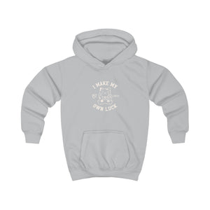 I Make My Own Luck Kids Hooded Sweatshirt