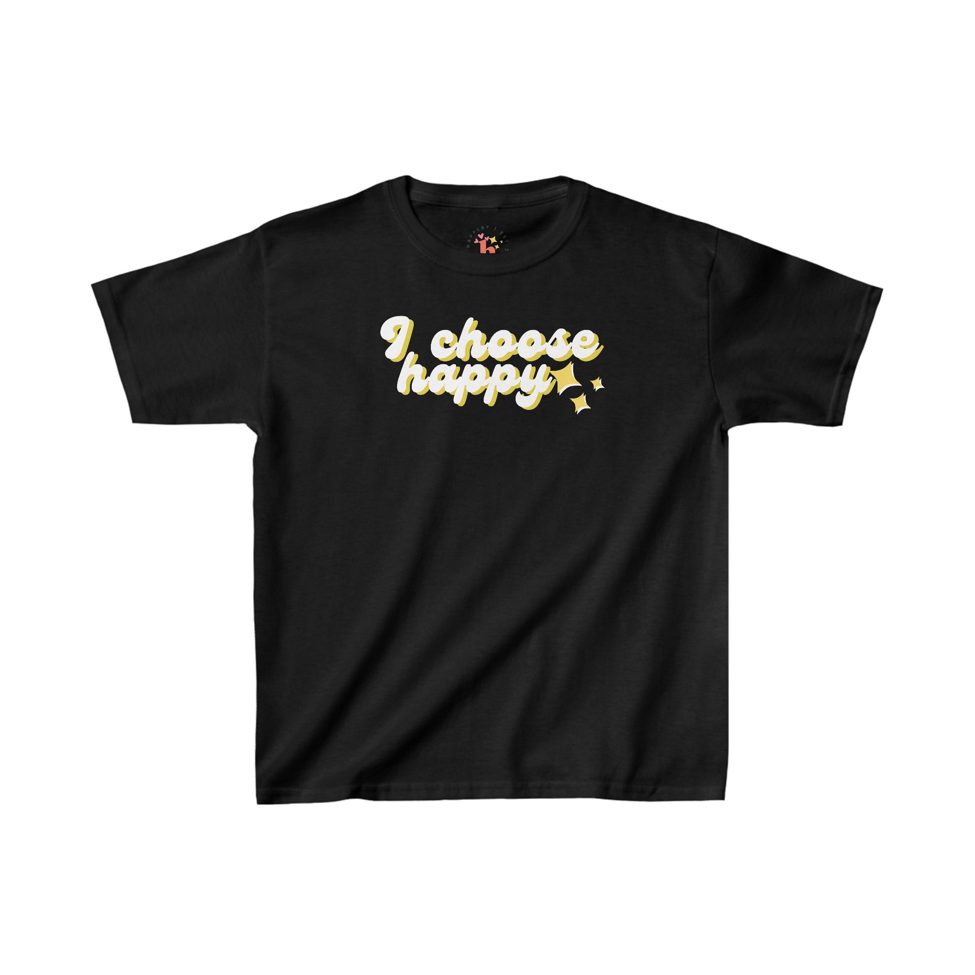 I Choose Happy Kids Heavy Cotton Tee