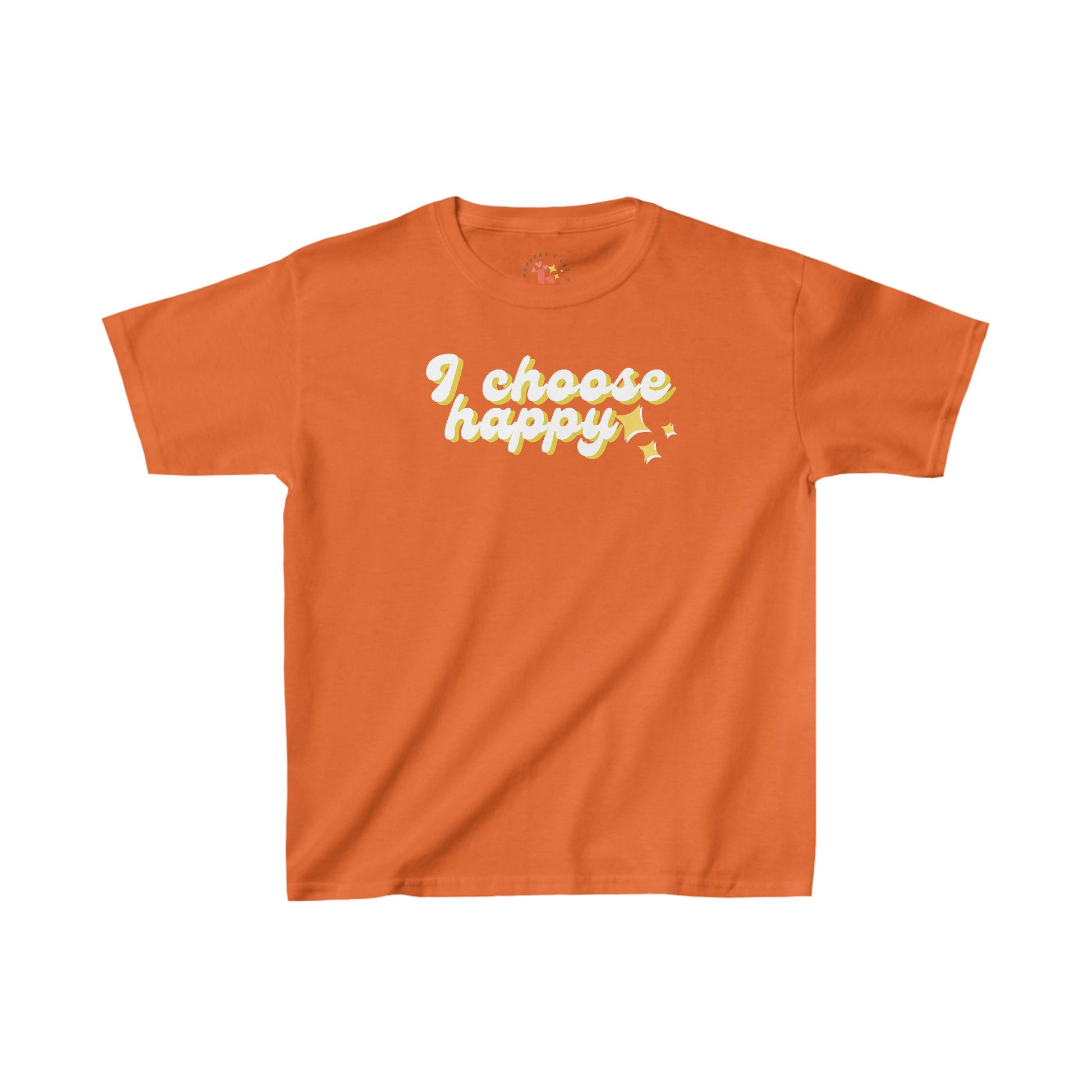 I Choose Happy Kids Heavy Cotton Tee