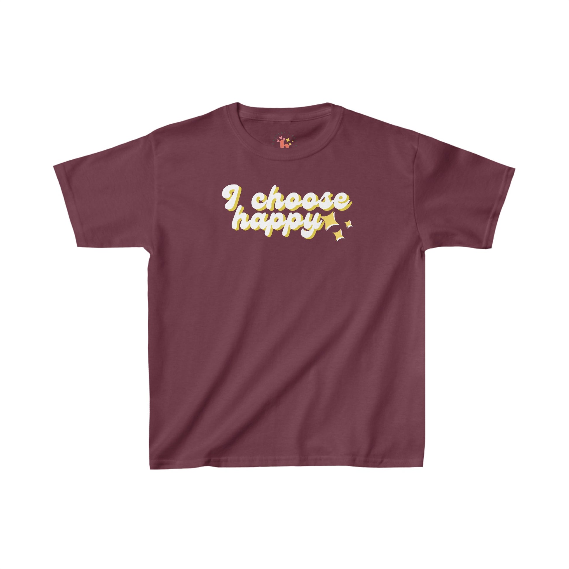 I Choose Happy Kids Heavy Cotton Tee