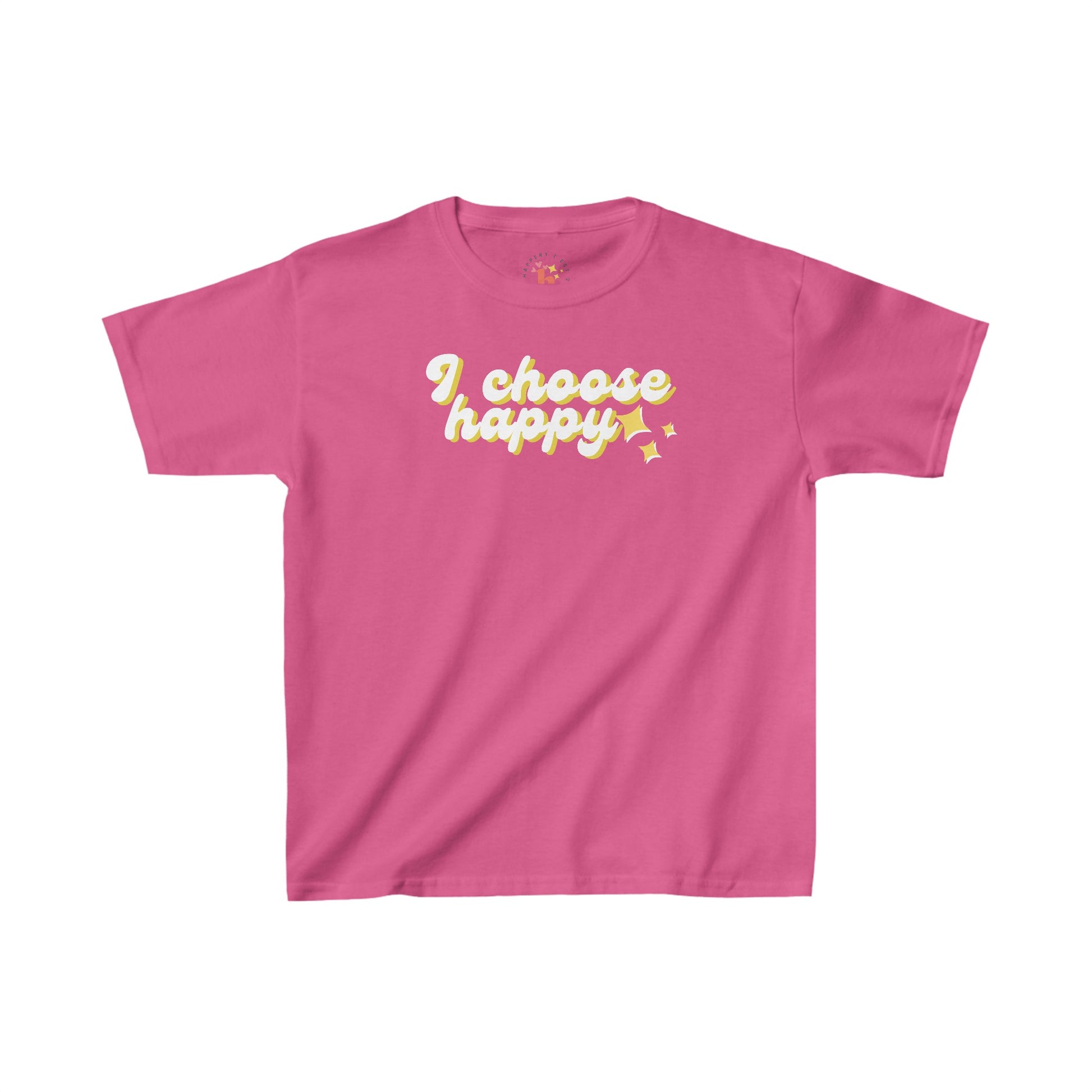 I Choose Happy Kids Heavy Cotton Tee