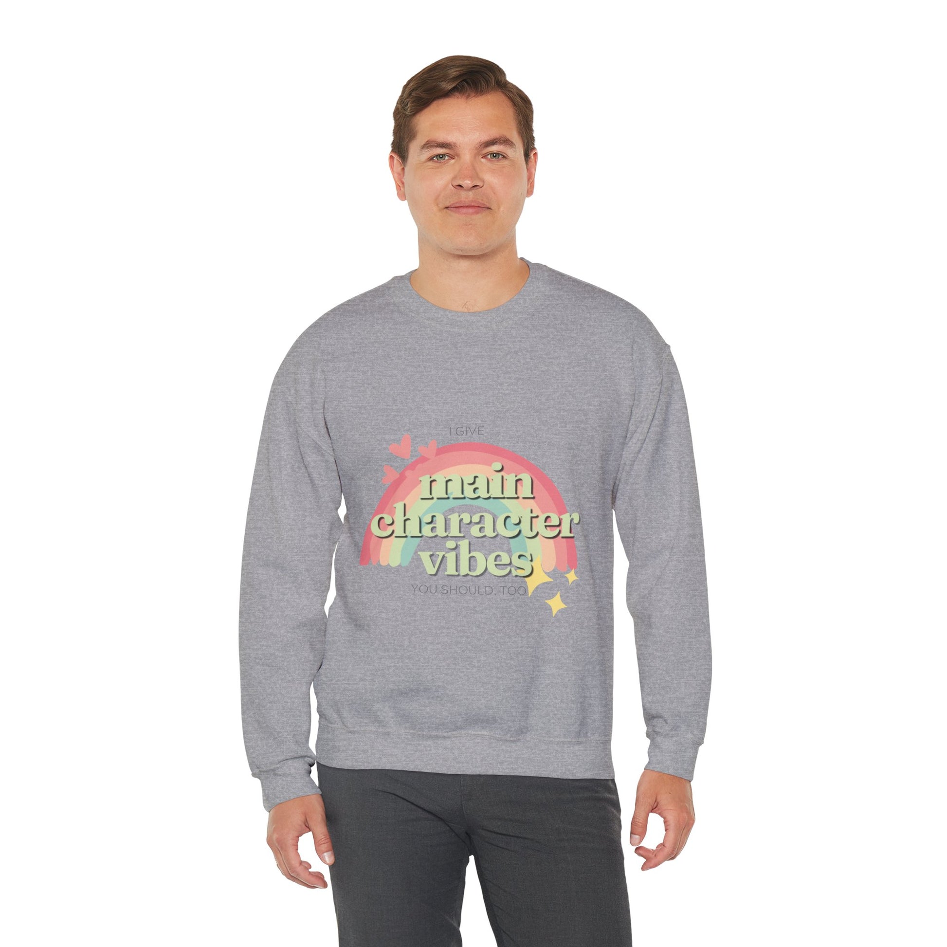 Main Character Vibes Unisex Heavy Blend Crewneck Sweatshirt